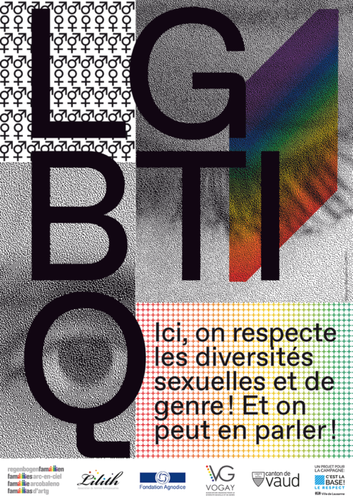 Affiche Le respect c’est la base ! LGBTIQ Affiche LGBTIQ Le respect c’est la base
