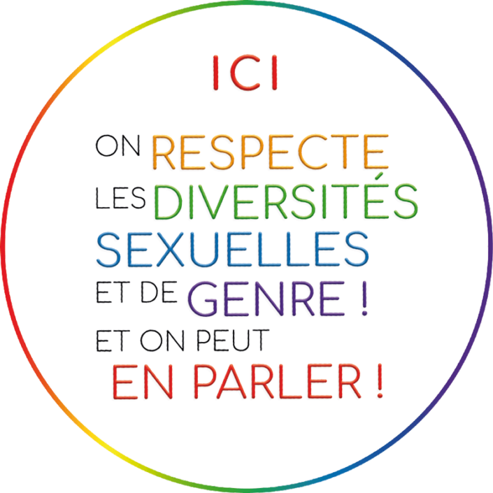 Autocollant Arc-en-ciel Autocollant Arc-en-ciel Le respect c’est la base