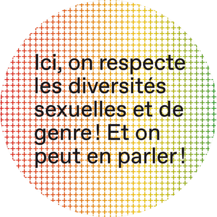 Autocollant LGBTIQ Autocollant LGBTIQ - Le respect c’est la base