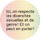 Autocollant LGBTIQ - Le respect c’est la base