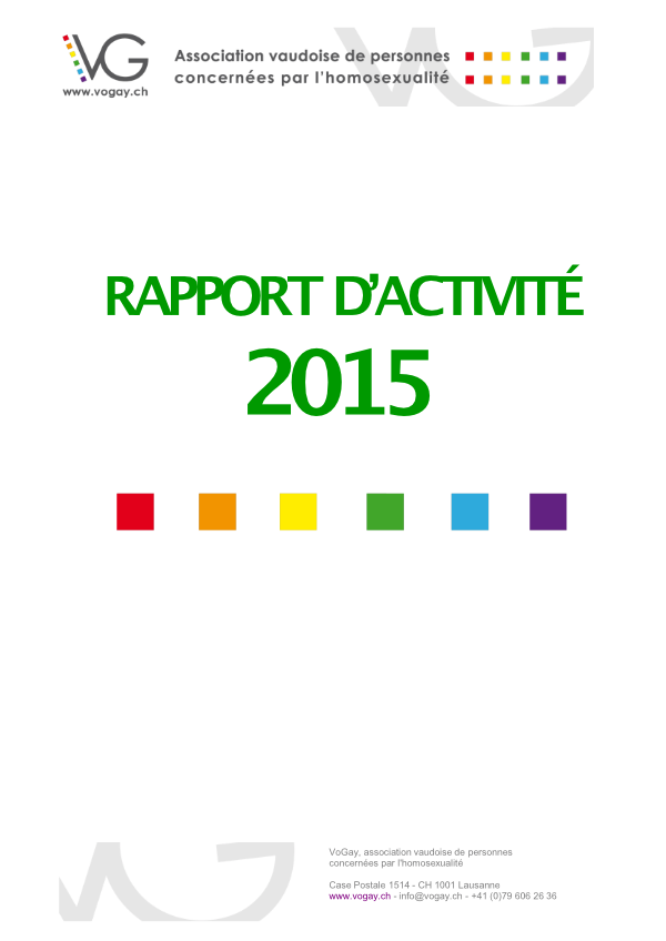 Rapport d'activité 2015