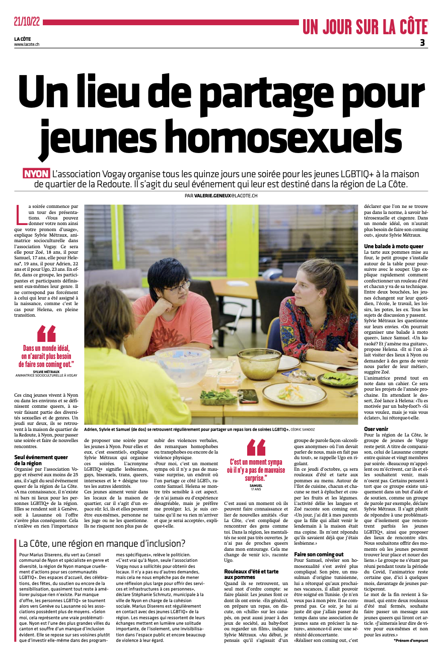 2022.10.21 La Côte - un lieu de partage pour jeunes